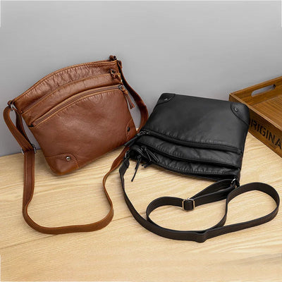 Mila Triple-Zip Crossbody
