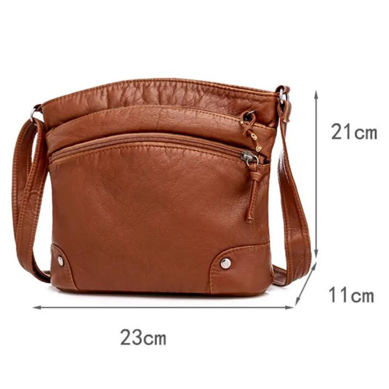 Mila Triple-Zip Crossbody