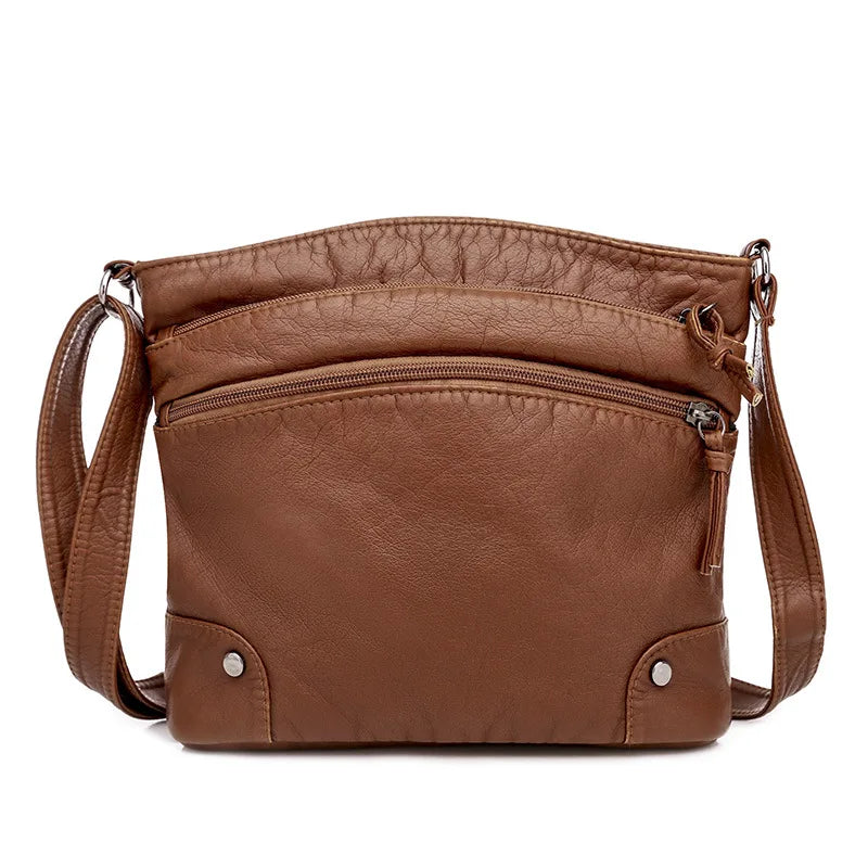 Mila Triple-Zip Crossbody